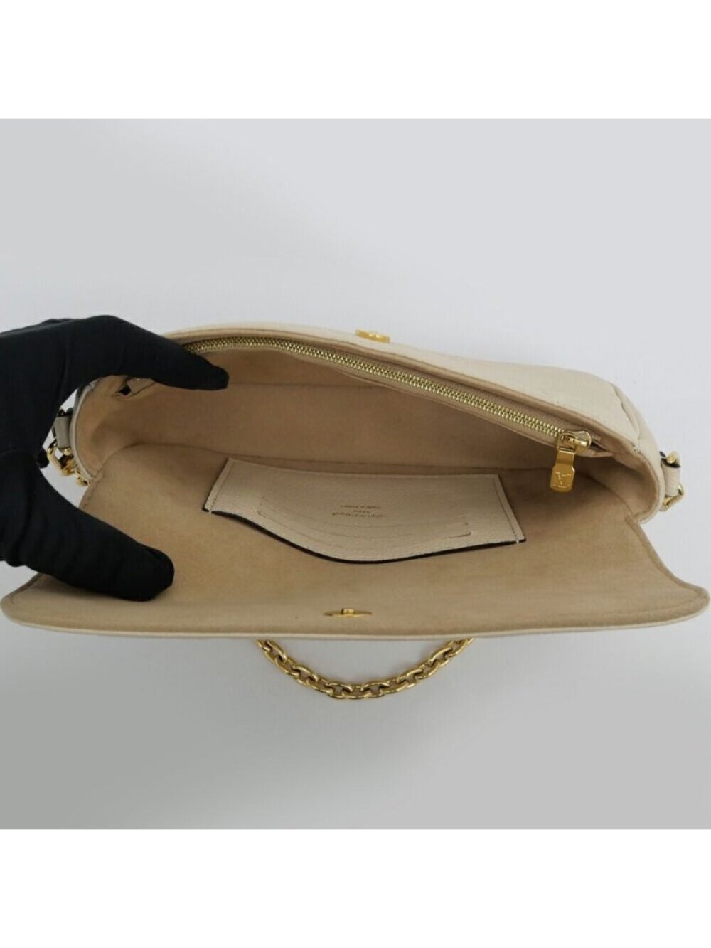 Louis Vuitton Monogram Empreinte Wallet on Chain Ivory Cream 3way Shoulder - Picture 5 of 10